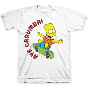Bart Simpson Aye Carumba Men's Graphic T-Shirt L